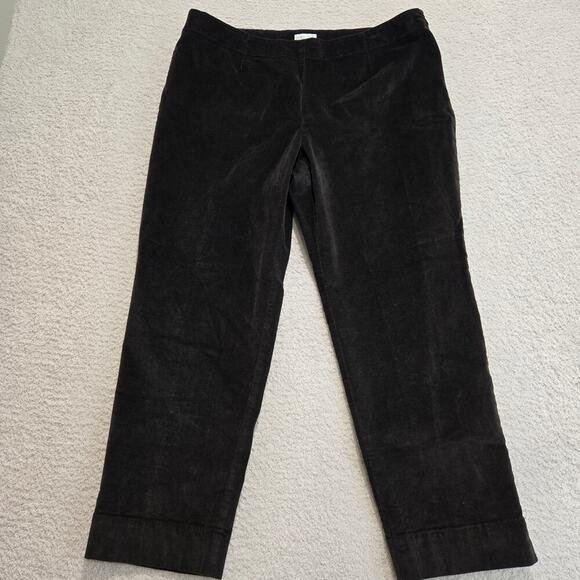 J. Jill Dark Brown Corduroy Pants Mid-rise Size 16P - Picture 1 of 11